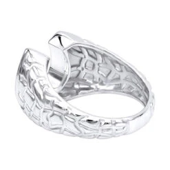 Good Luck Men's 14K Yellow Gold Nugget Horseshoe Diamond Ring 0.5ct By Luxurman -Luxurman good luck mens 14k gold nugget horseshoe diamond ring 05ct by luxurman backwh