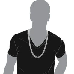 Hip Hop 3 Row Diamond Tennis Chain 14K White Gold Men's Necklace 30 Carats -Luxurman hip hop jewelry 3 row diamond tennis chain 14k gold mens necklace 30 carats bodwh