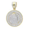 Hip Hop Praying Hands Diamond Pendant For Men 14K Yellow Gold Medallion
