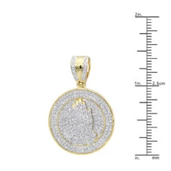 Hip Hop Praying Hands Diamond Pendant For Men 14K Yellow Gold Medallion -Luxurman hip hop jewelry praying hands diamond pendant for men 14k gold medallion rulerye