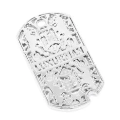 Iced Out 14K White Gold Designer Diamond Dog Tag Pendant 5ct -Luxurman iced out 14k gold designer diamond dog tag pendant 5ct p 6373 backwh