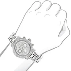 Iced Out Diamond For Women 2ct Luxurman Montana Diamond Watch -Luxurman iced out diamond watches for women 2ct luxurman montana diamond watch 3