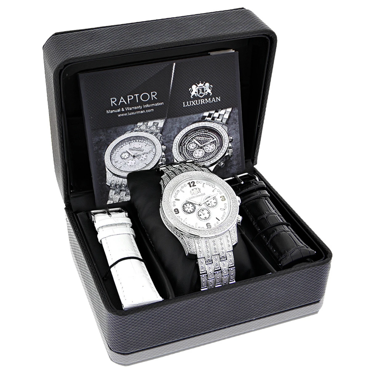 Iced Out Luxurman Men's Diamond Watch 1.25ct White MOP 4 Iced Out Luxurman Men's Diamond Watch 1.25ct White MOP - Image 4