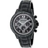 Iced Out Men's Black Diamond Luxurman Watch 3ct