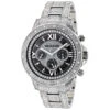 Iced Out Men's Watch With Diamond Band 1.25ct Luxurman Liberty