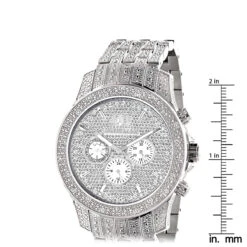 Iced Out Luxurman Men's Diamond Watch 1.25ct 9 Iced Out Luxurman Men's Diamond Watch 1.25ct -Luxurman iced out watches luxurman mens diamond watch 125ct p 9286 ruler