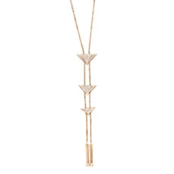 14K White Gold Diamond Triangle Necklace For Women Adjustable By LUXURMAN 0.25ct 14 14K White Gold Diamond Triangle Necklace For Women Adjustable By LUXURMAN 0.25ct -Luxurman jewelry 14k gold diamond triangle necklace for women adjustable by luxurman 025ct ro