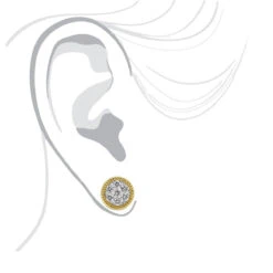 14K Yellow Gold Large Diamond Cluster Earrings Studs For Men & Women 5 Carat Look 14 14K Yellow Gold Large Diamond Cluster Earrings Studs For Men & Women 5 Carat Look -Luxurman jewelry 14k gold large diamond cluster earrings studs for men women 5 carat look 803189 bodye