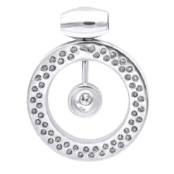 14K White Gold Large Round Shape Diamond Circle Pendant For Women 5.25CT Luxurman 15 14K White Gold Large Round Shape Diamond Circle Pendant For Women 5.25CT Luxurman -Luxurman jewelry 14k gold large round shape diamond circle pendant for women 525ct luxurman backwh