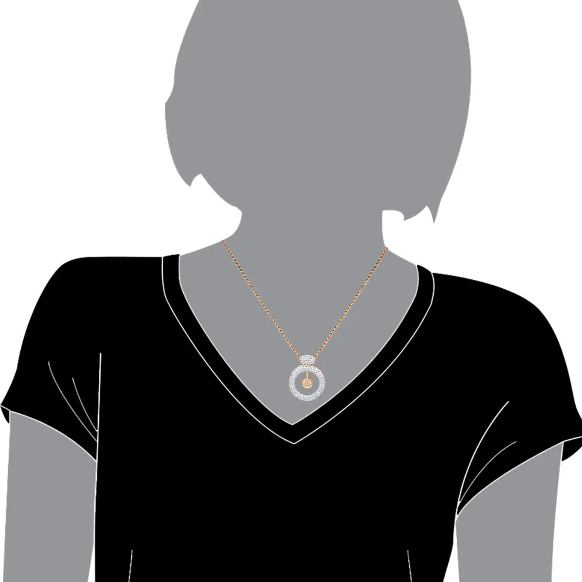 14K White Gold Large Round Shape Diamond Circle Pendant For Women 5.25CT Luxurman 9 14K White Gold Large Round Shape Diamond Circle Pendant For Women 5.25CT Luxurman - Image 9