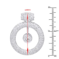14K White Gold Large Round Shape Diamond Circle Pendant For Women 5.25CT Luxurman 21 14K White Gold Large Round Shape Diamond Circle Pendant For Women 5.25CT Luxurman -Luxurman jewelry 14k gold large round shape diamond circle pendant for women 525ct luxurman rulerwh