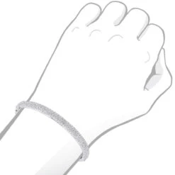 14K White Gold Pave Diamond Bangle Bracelet For Women 4.75ct By LUXURMAN -Luxurman jewelry 14k gold pave diamond bangle bracelet for women 475ct by luxurman bodwh