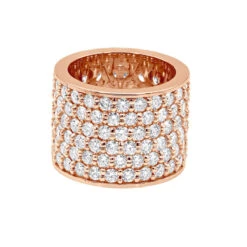 16mm Wide Diamond Eternity Band Unique 18K White Gold Ladies Anniversary Ring 7 Carats -Luxurman jewelry 16mm wide diamond eternity band unique 18k gold ladies anniversary ring 7 carats 000956 backro 1