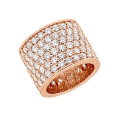 16mm Wide Diamond Eternity Band Unique 18K White Gold Ladies Anniversary Ring 7 Carats -Luxurman jewelry 16mm wide diamond eternity band unique 18k gold ladies anniversary ring 7 carats 000956 ro 1