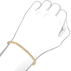 3 Carat Modern Bezel Set Round Cut Diamond Tennis Bracelet 14K Yellow Gold -Luxurman jewelry 3 carat modern bezel set round cut diamond tennis bracelet in 14k gold bodye