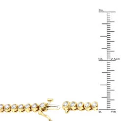3 Carat Modern Bezel Set Round Cut Diamond Tennis Bracelet 14K Yellow Gold -Luxurman jewelry 3 carat modern bezel set round cut diamond tennis bracelet in 14k gold rulerye