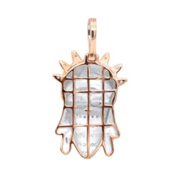 American Rebel 10K Yellow Gold Statue Of Liberty In Bandana Diamond Pendant -Luxurman jewelry american rebel real 10k gold statue of liberty in bandana diamond pendant backro 1