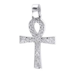 Egyptian Ankh Cross Diamond Pendant For Men 14K Yellow Gold G VS 15 Egyptian Ankh Cross Diamond Pendant For Men 14K Yellow Gold G VS -Luxurman jewelry antique style egyptian ankh cross diamond pendant for men in 14k gold g vs backwh