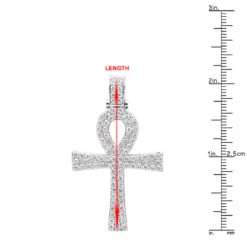 Egyptian Ankh Cross Diamond Pendant For Men 14K Yellow Gold G VS 21 Egyptian Ankh Cross Diamond Pendant For Men 14K Yellow Gold G VS -Luxurman jewelry antique style egyptian ankh cross diamond pendant for men in 14k gold g vs rulerwh