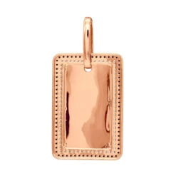 Engravable 2 Carat Black And White Diamond Dog Tag Pendant For Men 14K White Gold -Luxurman jewelry engravable 2 carat black and white diamond dog tag pendant for men 14k gold 000868 backro 1