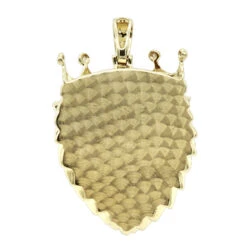 Large 10K Yellow Gold Diamond Lion Head Pendant For Men W Crown 4ct By Luxurman -Luxurman jewelry large 10k gold diamond lion head pendant for men w crown 4ct by luxurman backye 1