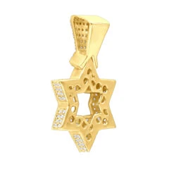 Large 14K Yellow Gold Diamond Star Of David Pendant For Men & Women 12 Large 14K Yellow Gold Diamond Star Of David Pendant For Men & Women -Luxurman jewelry large 14k gold diamond star of david pendant for men women jewish jewelry backye