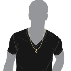 Large 14K Yellow Gold Diamond Star Of David Pendant For Men & Women 14 Large 14K Yellow Gold Diamond Star Of David Pendant For Men & Women -Luxurman jewelry large 14k gold diamond star of david pendant for men women jewish jewelry bodye