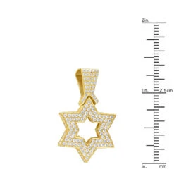 Large 14K Yellow Gold Diamond Star Of David Pendant For Men & Women 15 Large 14K Yellow Gold Diamond Star Of David Pendant For Men & Women -Luxurman jewelry large 14k gold diamond star of david pendant for men women jewish jewelry rulerye