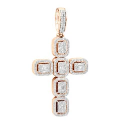 Large 2in Unique Men's Diamond Cross Pendant 14K White Gold Round Baguette Diamonds 8 Large 2in Unique Men's Diamond Cross Pendant 14K White Gold Round Baguette Diamonds -Luxurman jewelry large 2in unique mens diamond cross pendant 14k gold round baguette diamonds 803179 ro