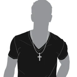 Large Iced Out Diamond Cross Pendant For Men 14K White Gold Side Diamonds -Luxurman jewelry large iced out diamond cross pendant for men in 14k gold side diamonds bodwh