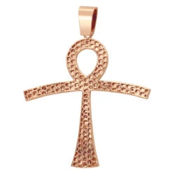Large Symbol Of Life Egyptian Ankh Diamond Cross Pendant 14K White Gold 2.5ct -Luxurman jewelry large symbol of life egyptian ankh diamond cross pendant in 14k gold 25ct backro