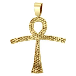 Large Symbol Of Life Egyptian Ankh Diamond Cross Pendant 14K White Gold 2.5ct -Luxurman jewelry large symbol of life egyptian ankh diamond cross pendant in 14k gold 25ct backye