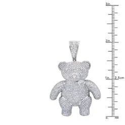 Luxurman Charms 10K Yellow Gold Large Teddy Bear Diamond Pendant Men's 3.25ct -Luxurman jewelry luxurman charms real 10k gold large teddy bear diamond pendant mens 325ct rulerwh