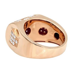 Luxurman Diamond Ring For Men 10K Yellow Gold 1.65ct -Luxurman jewelry luxurman diamond ring for men 10k gold 165ct backro