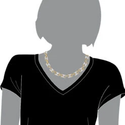 Luxurman Unique 14K Yellow Gold Pave Diamond Necklace For Women 12.9ct -Luxurman jewelry luxurman unique 14k gold pave diamond necklace for women 129ct bodye