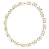 Luxurman Unique 14K Yellow Gold Pave Diamond Necklace For Women 12.9ct