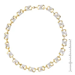 Luxurman Unique 14K Yellow Gold Pave Diamond Necklace For Women 12.9ct -Luxurman jewelry luxurman unique 14k gold pave diamond necklace for women 129ct rulerye