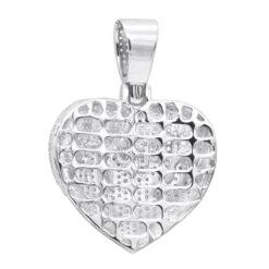 14K Yellow Gold Iced Out Dripping Heart Diamond Pendant For Women 1.3ct -Luxurman jewelry real 14k gold iced out dripping heart diamond pendant for women 13ct backwh