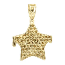 14K Yellow Gold Hip Hop Iced Out Diamond Drip Star Pendant For Men 3 Carat 9 14K Yellow Gold Hip Hop Iced Out Diamond Drip Star Pendant For Men 3 Carat -Luxurman jewelry real hip hop jewelry iced out diamond drip star pendant for men 3 carat 14k gold 803181 backye