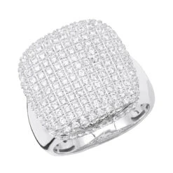 Luxurman -Luxurman jewelry statement and pinky rings collection 10k gold 3 carat diamond ring for men wh