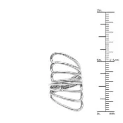 Unique 14K White Gold Butterfly Wings Cocktail Ring For Women By Luxurman -Luxurman jewelry unique 14k gold butterfly wings cocktail ring for women by luxurman rulerwh 1