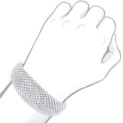 Unique Designer Diamond Bangle Bracelet For Women 12ct 14K White Gold -Luxurman jewelry unique designer diamond bangle bracelet for women 12ct in 14k gold bodwh