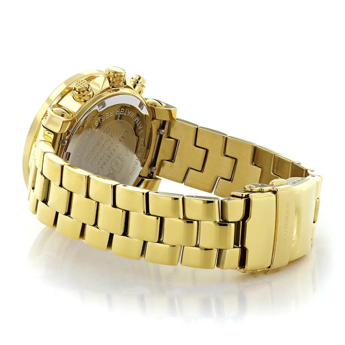 Ladies Diamond Watch 0.30 Ct Luxurman Yellow Gold Plated 2 Ladies Diamond Watch 0.30 Ct Luxurman Yellow Gold Plated - Image 2