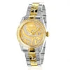 Ladies Diamond Watch 18k White Yellow Gold Pltd Two-Tone Luxurman Tribeca