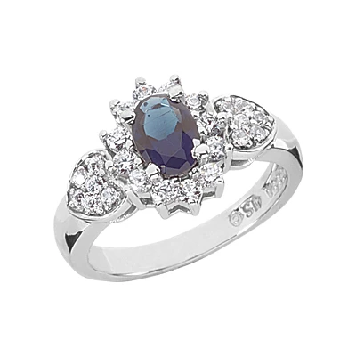 Ladies Ruby And Diamond Flower Ring 14K White Gold 0.30ctd 0.75ctr 1 Ladies Ruby And Diamond Flower Ring 14K White Gold 0.30ctd 0.75ctr