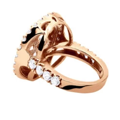 Large 5 Carat Diamond Ring For Women 14K White Gold 13 Large 5 Carat Diamond Ring For Women 14K White Gold -Luxurman large 5 carat diamond ring for women in 14k yellow rose or white gold backro