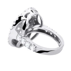 Large 5 Carat Diamond Ring For Women 14K White Gold 11 Large 5 Carat Diamond Ring For Women 14K White Gold -Luxurman large 5 carat diamond ring for women in 14k yellow rose or white gold backwh 20220102