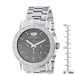 Large Face Diamond For Men Oversized Luxurman Escalade Watch 0.25ct -Luxurman large face diamond watches for men oversized luxurman escalade watch 025ct ruler