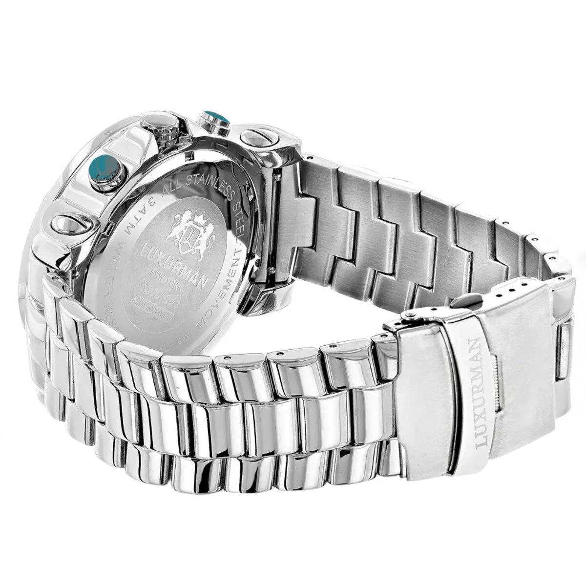 Luxurman Escalade Oversized 4 Carat White & Black Diamond Watch For Men 2 Luxurman Escalade Oversized 4 Carat White & Black Diamond Watch For Men - Image 2