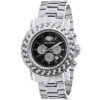 Luxurman Escalade Oversized 4 Carat White & Black Diamond Watch For Men